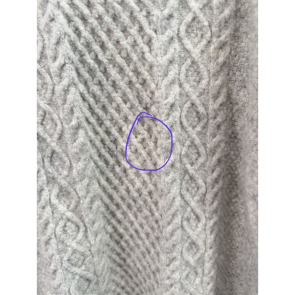 Community Wool Yak Blend Cable Knit Sweater Medium Beige Cream Cozy Pullover - Picture 6 of 11